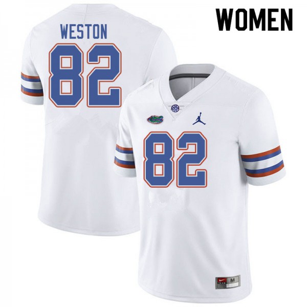 Jordan Brand Women #82 Ja'Markis Weston Florida Gators College Football Jersey White